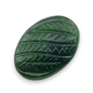 Nephrite carved cabochon 24x17 mm no 68