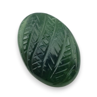 Nephrite carved cabochon 24x17 mm no 68