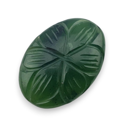 Nephrite carved cabochon 24x17 mm no 83 Nephrite carved cabochon 24x17 mm no 83