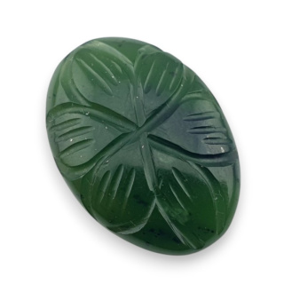 Nephrite carved cabochon 24x17 mm no 83