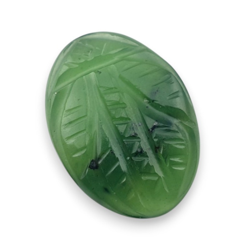 Nephrite carved cabochon 24x17 mm no 89 Nephrite carved cabochon 24x17 mm no 89