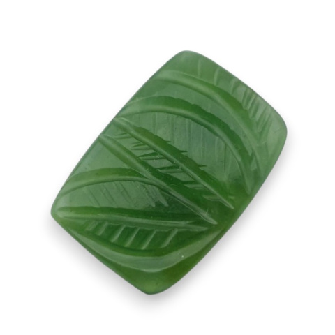 Nephrite carved cabochon 24x17 mm no 90 Nephrite carved cabochon 24x17 mm no 90