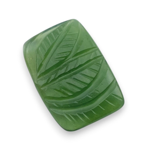 Nephrite carved cabochon 24x17 mm no 90 Nephrite carved cabochon 24x17 mm no 90