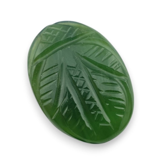 Nephrite carved cabochon 24x18 mm no 52