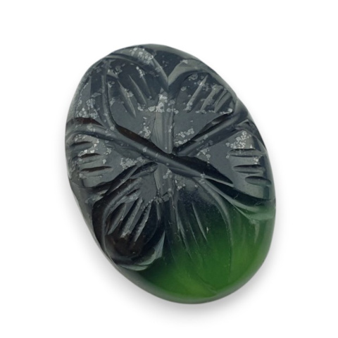 Nephrite carved cabochon 24x18 mm no 82 Nephrite carved cabochon 24x18 mm no 82