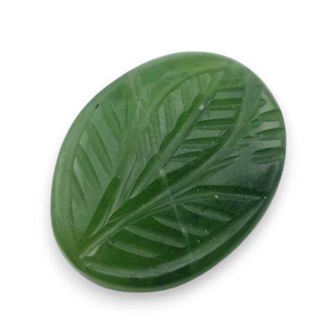 Nephrite carved cabochon 24x19 mm no 30 Nephrite carved cabochon 24x19 mm no 30