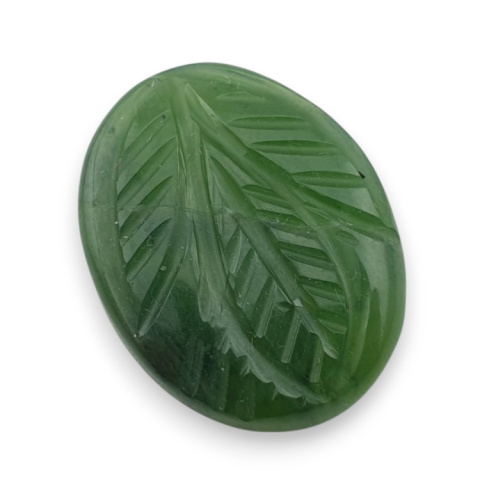 Nephrite carved cabochon 24x19 mm no 30 Nephrite carved cabochon 24x19 mm no 30