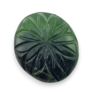 Nephrite carved cabochon 24x20 mm no 24