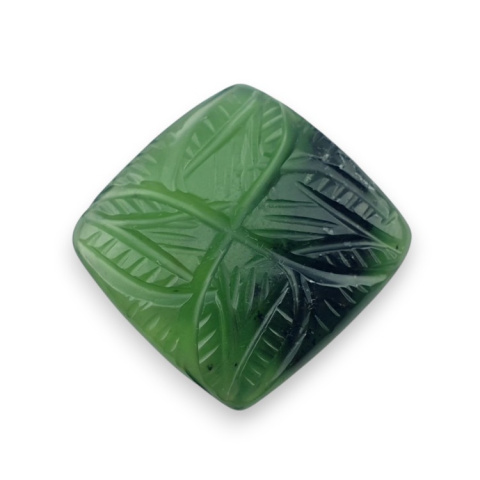 Nephrite carved cabochon 24x24 mm no 20 Nephrite carved cabochon 24x24 mm no 20