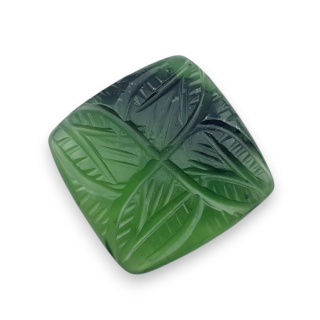 Nephrite carved cabochon 24x24 mm no 20
