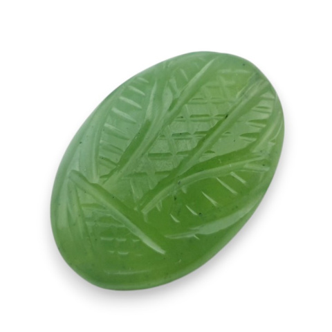 Nephrite carved cabochon 25x17 mm no 46 Nephrite carved cabochon 25x17 mm no 46