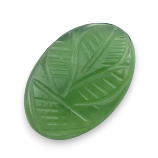 Nephrite carved cabochon 25x17 mm no 75