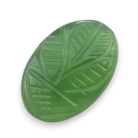 Nephrite carved cabochon 25x17 mm no 75 Nephrite carved cabochon 25x17 mm no 75