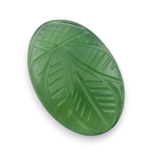 Nephrite carved cabochon 25x17 mm no 75 Nephrite carved cabochon 25x17 mm no 75