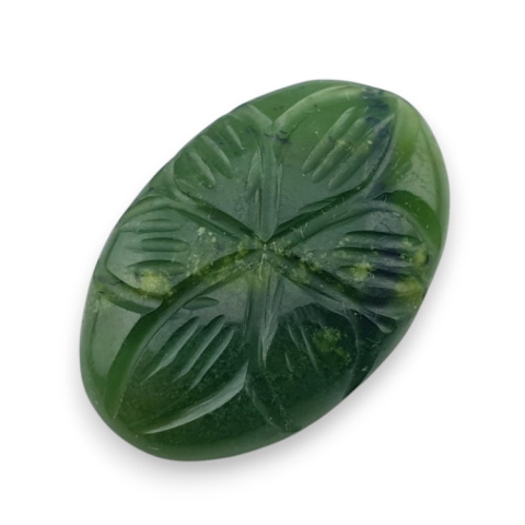 Nephrite carved cabochon 25x17 mm no 91 Nephrite carved cabochon 25x17 mm no 91