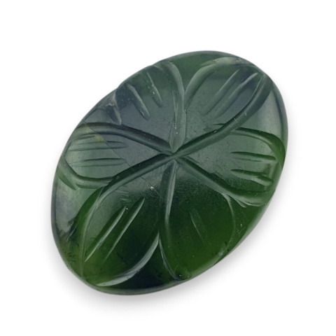 Nephrite carved cabochon 25x18 mm no 97 Nephrite carved cabochon 25x18 mm no 97