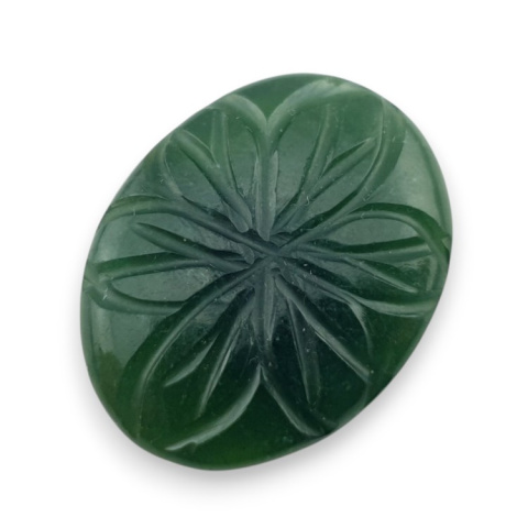 Nephrite carved cabochon 25x19 mm no 35 Nephrite carved cabochon 25x19 mm no 35