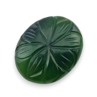 Nephrite carved cabochon 25x20 mm no 10