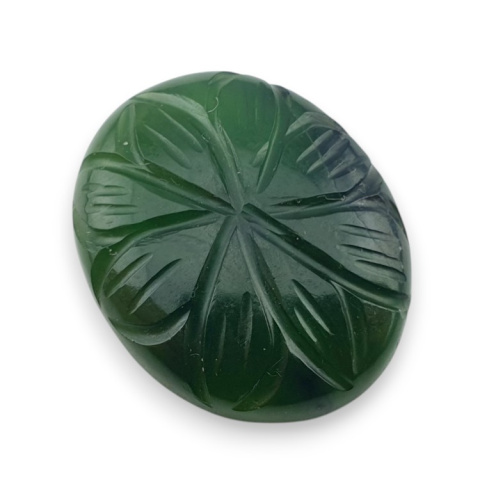 Nephrite carved cabochon 25x20 mm no 10 Nephrite carved cabochon 25x20 mm no 10