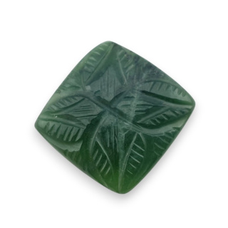 Nephrite carved cabochon 25x24 mm no 28