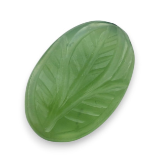 Nephrite carved cabochon 26x17 mm no 15