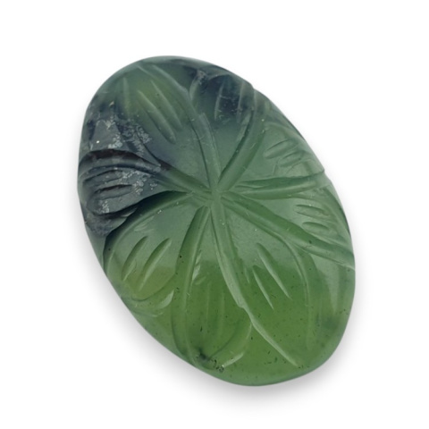 Nephrite carved cabochon 26x17 mm no 49 Nephrite carved cabochon 26x17 mm no 49
