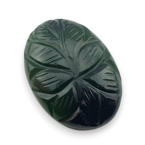Nephrite carved cabochon 26x19 mm no 51 Nephrite carved cabochon 26x19 mm no 51
