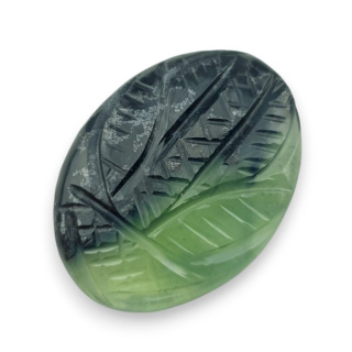 Nephrite carved cabochon 27x20 mm no 72