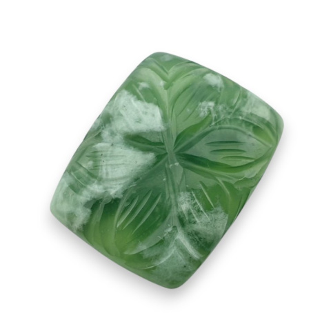 Nephrite carved cabochon 27x21 mm no 39 Nephrite carved cabochon 27x21 mm no 39