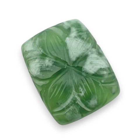 Nephrite carved cabochon 27x21 mm no 39 Nephrite carved cabochon 27x21 mm no 39