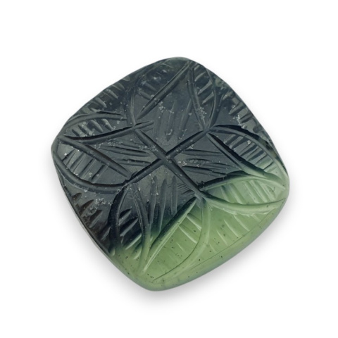 Nephrite carved cabochon 27x26 mm no 19 Nephrite carved cabochon 27x26 mm no 19