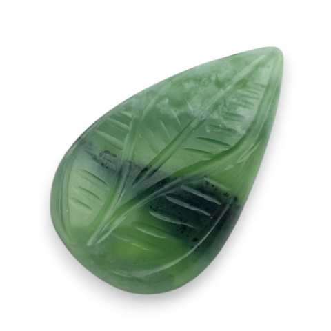 Nephrite carved cabochon 28x17 mm no 13 Nephrite carved cabochon 28x17 mm no 13