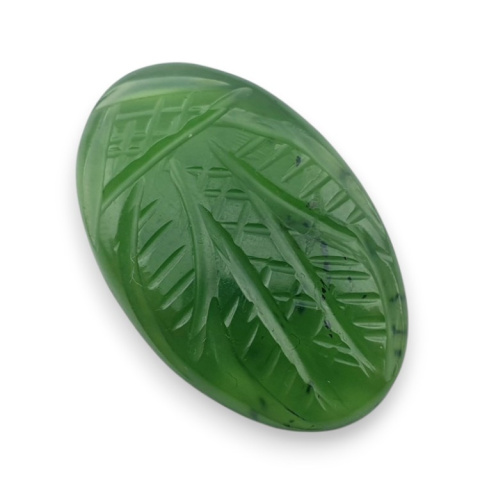 Nephrite carved cabochon 28x18 mm no 34 Nephrite carved cabochon 28x18 mm no 34