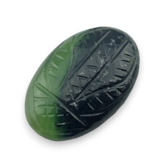 Nephrite carved cabochon 28x18 mm no 48