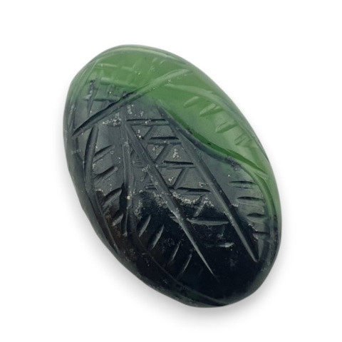 Nephrite carved cabochon 28x18 mm no 48 Nephrite carved cabochon 28x18 mm no 48