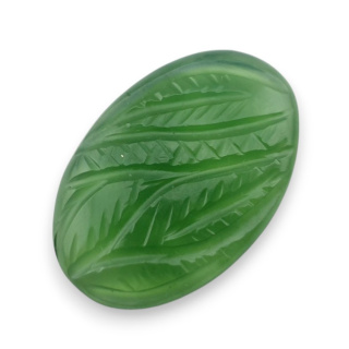 Nephrite carved cabochon 28x19 mm no 56
