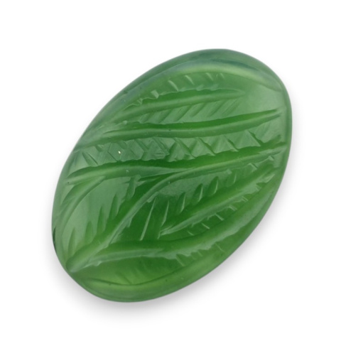 Nephrite carved cabochon 28x19 mm no 56 Nephrite carved cabochon 28x19 mm no 56
