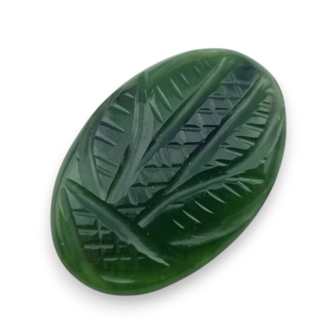 Nephrite carved cabochon 28x19 mm no 86 Nephrite carved cabochon 28x19 mm no 86