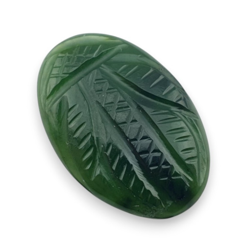 Nephrite carved cabochon 28x19 mm no 86 Nephrite carved cabochon 28x19 mm no 86
