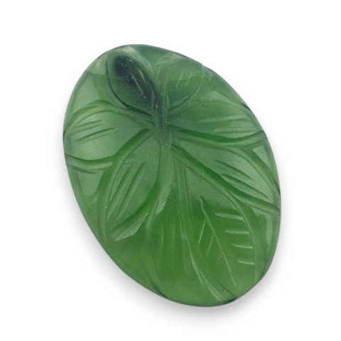 Nephrite carved cabochon 28x19 mm no 87 Nephrite carved cabochon 28x19 mm no 87