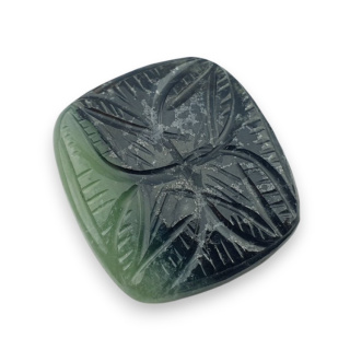 Nephrite carved cabochon 28x26 mm no 45