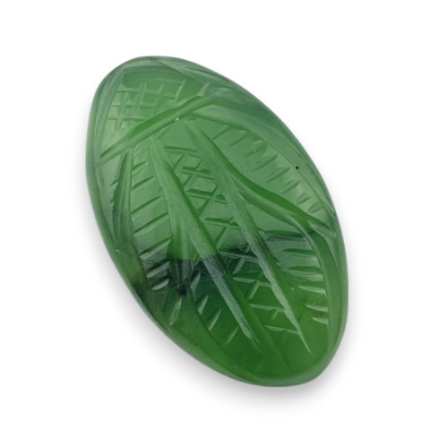 Nephrite carved cabochon 29x17 mm no 27 Nephrite carved cabochon 29x17 mm no 27