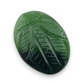 Nephrite carved cabochon 29x21 mm no 23