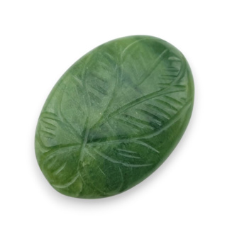 Nephrite carved cabochon 30x21 mm no 32
