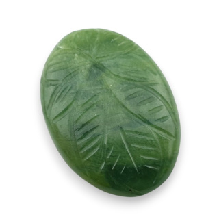 Nephrite carved cabochon 30x21 mm no 32