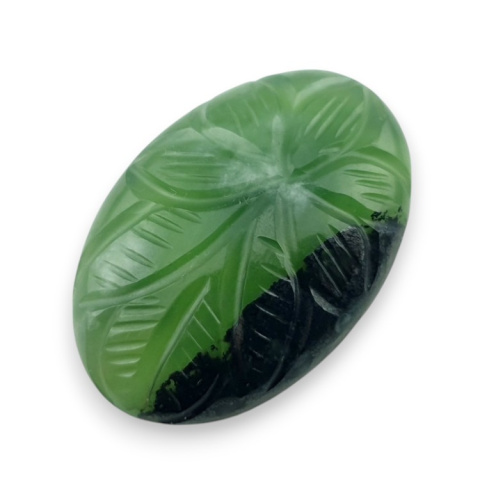 Nephrite carved cabochon 30x21 mm no 43 Nephrite carved cabochon 30x21 mm no 43