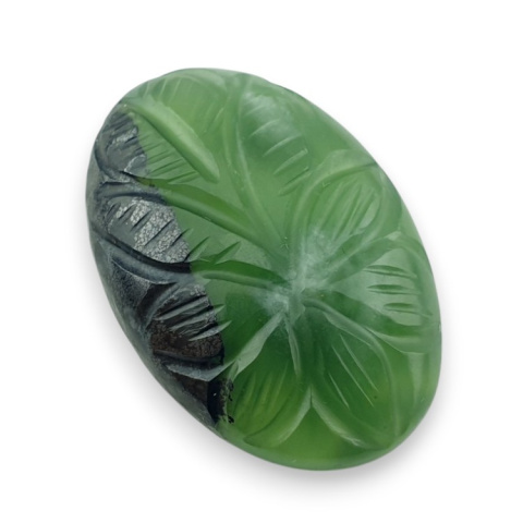 Nephrite carved cabochon 30x21 mm no 43 Nephrite carved cabochon 30x21 mm no 43