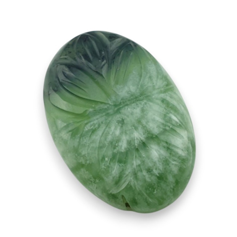 Nephrite carved cabochon 30x21 mm no 77 Nephrite carved cabochon 30x21 mm no 77