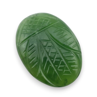 Nephrite carved cabochon 30x22 mm no 78