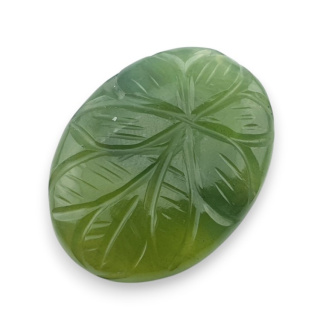 Nephrite carved cabochon 30x23 mm no 81